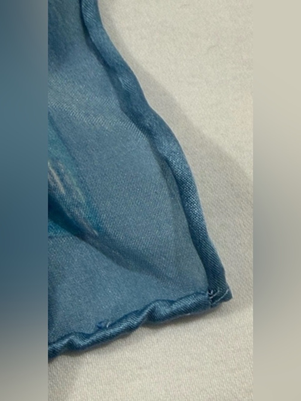Claude Monet Water Lilies Silk Scarf Blue Museum Art Wrap 62” - Picture 5 of 9